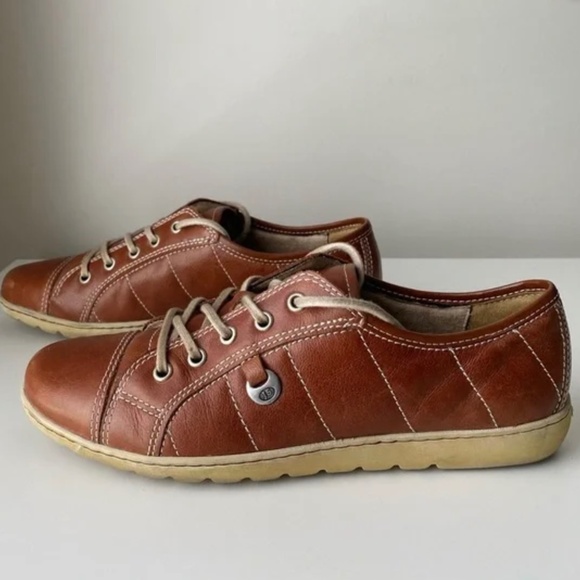 Josef Seibel The European Comfort Brown Leather Lace Up Shoes, Sz US 10/EU 41 - Picture 1 of 5